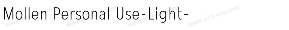 Mollen Personal Use-Light字体转换